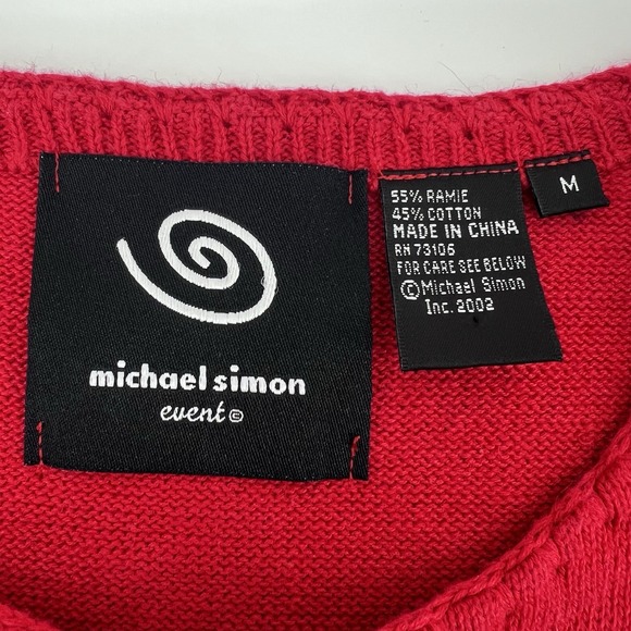 Vintage Michael Simon Events Cardigan Christmas Women's Gifts Presents Sequins - Picture 8 of 11